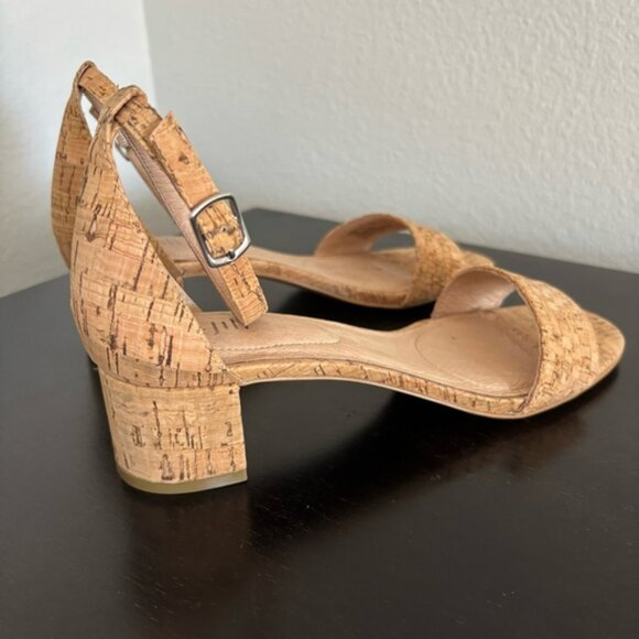 J Jill Women's Ariane Block Cork Strappy Heel Sandals Shoes Size 7.5 - Picture 6 of 11